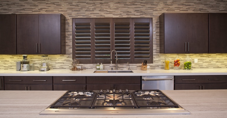 Las Vegas wood shutter kitchen